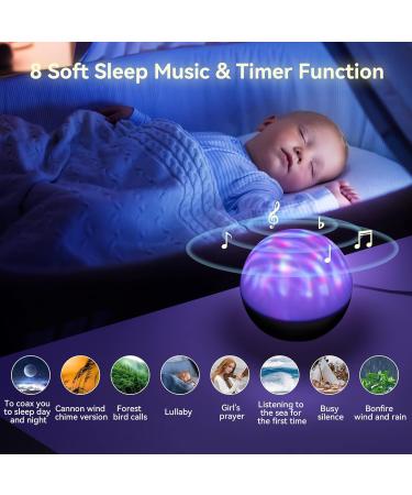 Galaxy Projector Night Light with White Noise, Colorful Lights, Bluetooth Music Speaker and Remote Control - Perfect for Bedroom, Party, Kids Gifts - Black - Buy Online on GoSupps.com