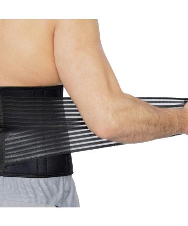 NEOtech Care Neoprene Back Brace - Double Straps Compression Support (XXXL Blue & Black) | International Shipping Available - Buy Online on GoSupps.com
