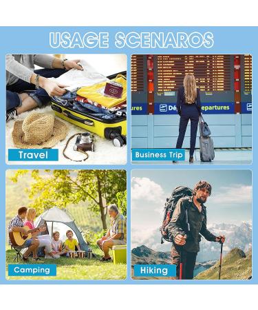 Sibba Manual Toothbrush Set - 4 Soft Bristle Portable Camping Toothbrushes with Case | Travel Oral Care | Foldable & Individually Wrapped - Buy Online on GoSupps.com