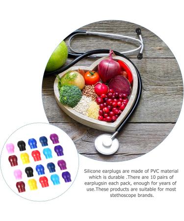 iplusmile 10 Pairs Replacement Ear Tips | Soft Stethoscope Earplugs & Earbuds for Comfortable Listening - Buy Online on GoSupps.com