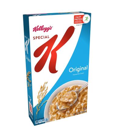 Kellogg's Special K, Breakfast Cereal, Original, Made with Folic Acid, B Vitamins, and Iron, 12oz Box 12 Ounce (Pack of 1)