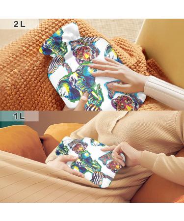 Buy Elephant Tiger Zebra Hot Water Bottles - 2L Pain Relief for Adults & Kids - Ideal Bed Warmer - Buy Online on GoSupps.com