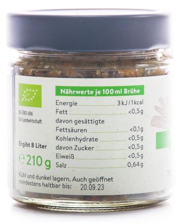Organic SweMa Fresh Vegetable Broth - 73% Raw Vegetables 210g | International Shipping Available - Buy Online on GoSupps.com