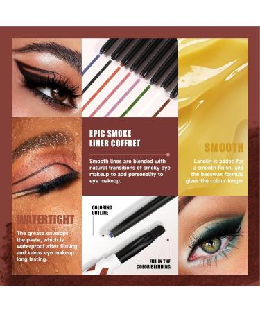 Eye Liner Pencils | Soft Eyeliner Pencil | Stay On Eye Liner With Anti-perspiration And Waterproof Effect Not Easy To Dye And Strong Coloring Power For Dramatic Style Frifer A01# - Buy Online on GoSupps.com