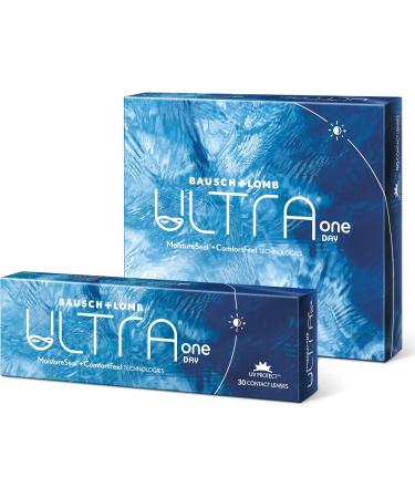 Bausch + Lomb Ultra One Day Spherical Daily Contact Lenses - Premium Soft Lenses 90 Pack BC 8.6 mm Dia 14.2 mm -3.25 Diopter - Buy Online on GoSupps.com