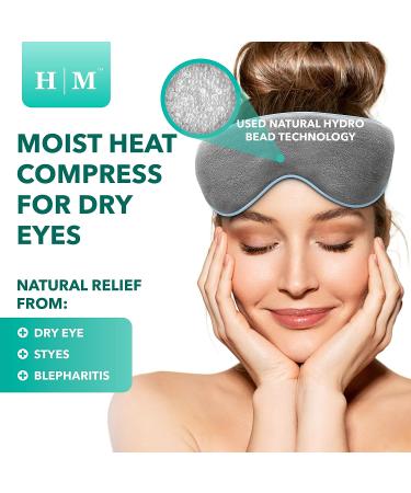 Microwave Activated Warm Eye Compress for Dry Eyes, Blepharitis & Stye Treatment - Reusable Gel Mask for Puffy Eyes, Dark Circles & Hangovers - Buy Online on GoSupps.com