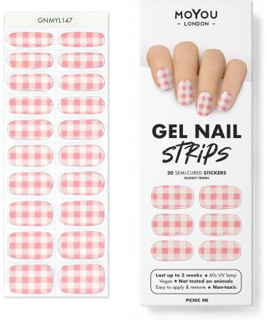 MOYOU LONDON Semi-Cured UV Gel Strips | 20 Gel Nail Foils for Salon Quality Manicure - Picnic Me | International Shipping Available - Buy Online on GoSupps.com