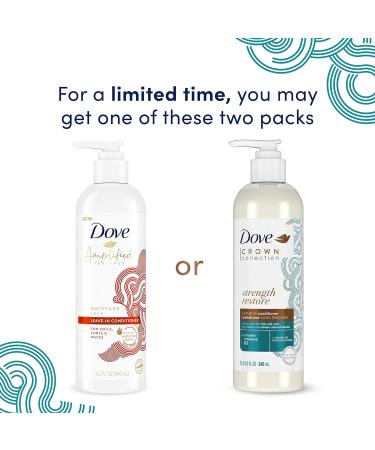Dove Amplified Textures Coconut Milk & Aloe Hair Care Bundle - 3 Pack, 11.5 oz each - Buy Online on GoSupps.com
