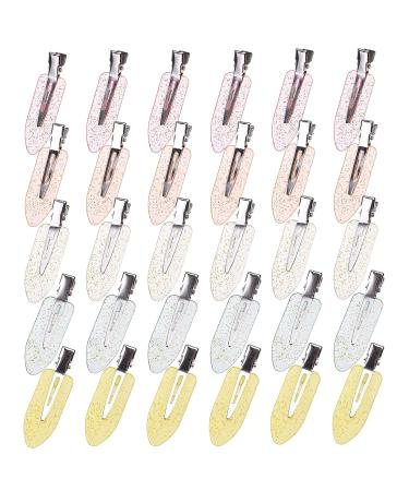 Joyoyo 30 pcs Multi-Colored No-Bend Make-Up Hair Clips - Curly Hair Styling Clips for Women & Girls - 4.5 cm Hairdressing Accessories - Buy Online on GoSupps.com