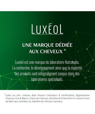 LUX OL - Growth & Fortification - Food Supplement - Rocket Field Horsetail Zinc Copper Selenium Vitamin B8 B6 - Made in France - 1 Month Hair Program - 30 Capsules - Buy Online on GoSupps.com