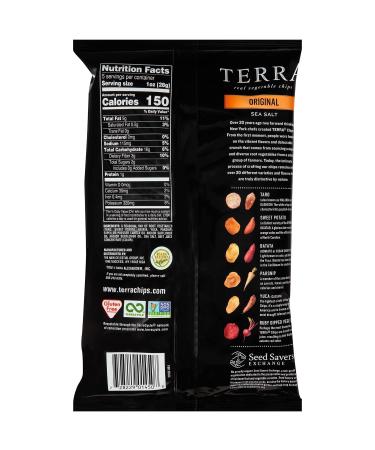 Terra Original Sea Salt Real Vegetable Chips 5 oz (Pack of 6) - Healthy Snack Pack for Crunchy and Delicious Enjoyment - Buy Online on GoSupps.com