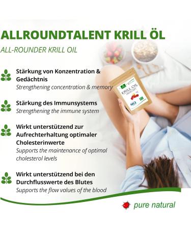 NKO Krill Oil Liquid Capsules - High-Quality Omega 3 6 9 - EPA & DHA Rich - Astaxanthin Vitamin E - Supports Heart Immune System & Memory - 30 Capsules (1 Pack) - Buy Online on GoSupps.com
