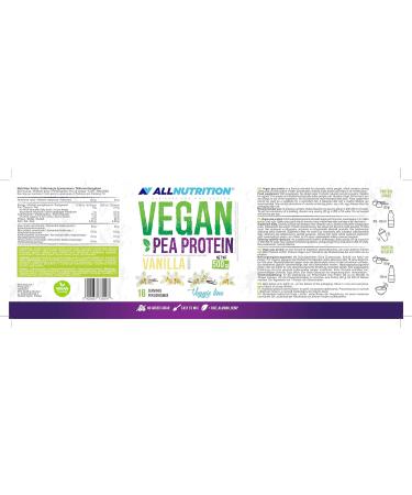 Allnutrition Vegan Pea Protein Vanilla 500g - Plant-Based Protein Powder - Buy Online on GoSupps.com