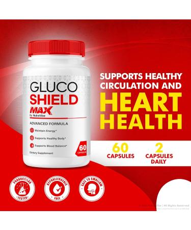 (3 Pack) Gluco Shield Max Original Formula with a Clean Powerful Blend to Help Support Balanced Levels Circulatory Health & Everyday Energy | Easy-to-Swallow Pills for Daily Use (180 Capsules) - Buy Online on GoSupps.com