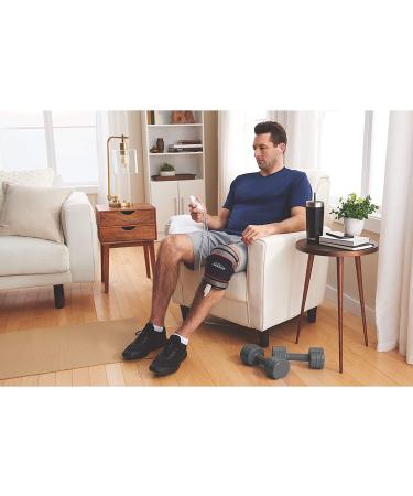 Sunbeam Heating Pad Wrap for Joint Pain Relief | Auto Shut Off, Moist Heat Option | Black/Grey - Buy Online on GoSupps.com