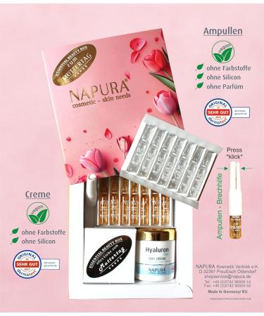  NAPURA NAPURA Beauty Box with 7 x 2ml Detox Tea Power ampoules 7 x 2ml Hyaluronic Acid Duo ampoules 50ml Hyaluron Duo Day Cream Intense Moisturizing Care Moisturizer - Buy Online on GoSupps.com