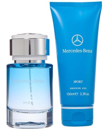 Mercedes Benz | Sport | Eau de Toilette and Shower Gel | 2 Piece Gift Set for Men | Woody Spicy Scent | EDT Spray 2.5 oz/Shower Gel - 3.3 oz - Buy Online on GoSupps.com