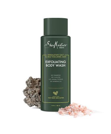 SheaMoisture Men Exfoliating Body Wash with Himalayan Salt and Volcanic Ash - 15 fl oz - Buy Online on GoSupps.com