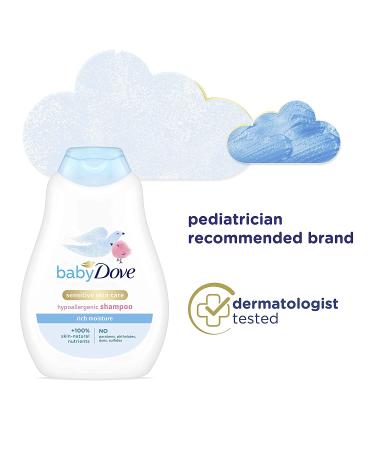 Dove Baby Rich Moisture Shampoo 13 fl oz - Gentle, Nourishing Hair Care for Infants - Buy Online on GoSupps.com