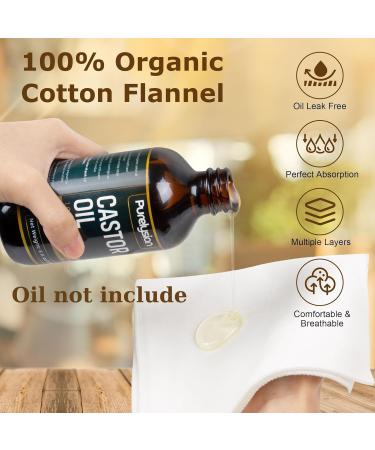 Flannel Cloth for Castor Oil Liver Detox | Reusable & Highly Absorbent | Mess-Free Solution - Buy Online on GoSupps.com