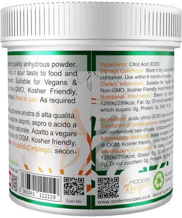 Special Ingredients Citric Acid Powder 1kg - Premium Quality Vegan Non-GMO - Recyclable Container - Buy Online on GoSupps.com
