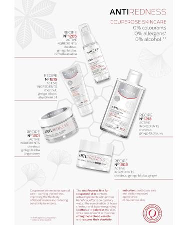  MINCER EST. PHARMA 1989 Mincer Pharma Anti-Redness Regenerating Moisturiser Uniform Colour Face Serum for Couperose Skin with Chestnut Ginkgo Biloba Centella Asiatica 30 ml - Buy Online on GoSupps.com