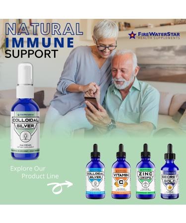 Colloidal Silver Spray 4 oz - 50 ppm Ionic Silver for Daily Immune Support - Buy Online on GoSupps.com