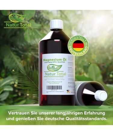 Premium Nature Total Zechstein Magnesium Oil Spray 1000ml - Pure High-Dose Relief for Skin Muscles Sports Sleep & Massage - No Stains or Residue - Buy Online on GoSupps.com