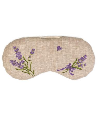 Eye pillow lavender & linseed for relaxation cooling warming or for yoga - color: worry-free) Linseed and lavender