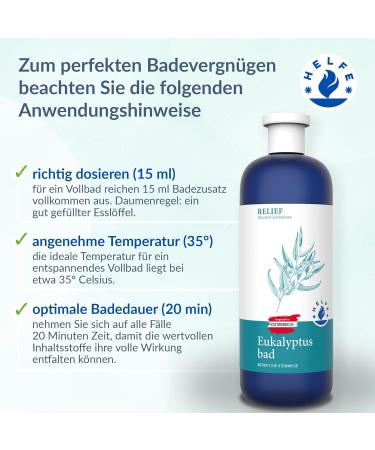HELFE Cold Relief Bath (200 ml) Soothing eucalyptus bath to relieve cold symptoms Clears the airways - Buy Online on GoSupps.com
