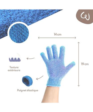 WE COSMETIC Body Exfoliating Gloves Set - Light, Medium, Heavy Exfoliation Mitts - Buy Online on GoSupps.com