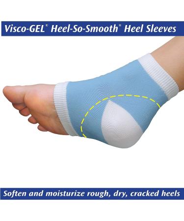 Visco-Gel Heel-So-Smooth Heel Sleeves - One Size, 1 Pair - Buy Online on GoSupps.com