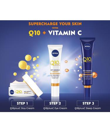 Nivea Q10 Power Anti-Wrinkle + Firming Eye Cream 15ml - Reduce Wrinkles and Firm Skin - Buy Online on GoSupps.com