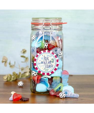 Papas Pride and Joy - Colorful Candy Mix in Large Jar | Perfect Father's Day Gift | International Shipping - Buy Online on GoSupps.com
