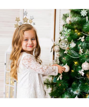 Uonlytech Bridal Hair Clip Christmas Star Headband Shiny Pentagram Head Bopper Holiday Hair Hoop Birthday Hair Accessories for Costume Party Wedding Hair Clip - Buy Online on GoSupps.com