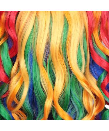 ColorGround Long Curly Cosplay Wig with Rainbow Ponytails - Vibrant Style for Costume Play - Buy Online on GoSupps.com