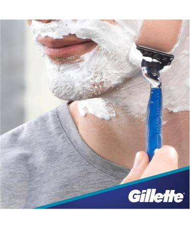 Gillette Mach3 Start Razor + 2 Sheets with Aqua-Grip Handle for Full Control Even Wet - Buy Online on GoSupps.com
