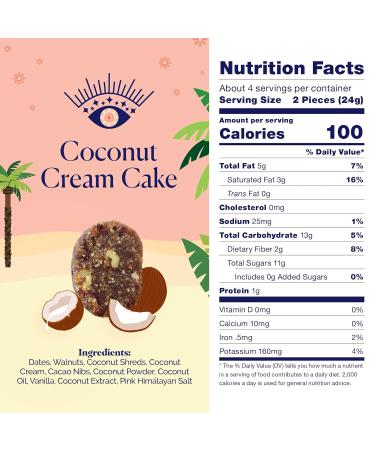MAGICDATES No Added Sugar Snack Bites | Gluten-Free Coconut Cream Cake | Whole Food Paleo Treats | California Grown Dates - Buy Online on GoSupps.com