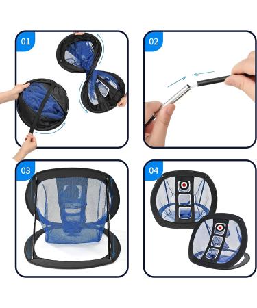 Mile High Life Golf Chipping Net | Indoor Outdoor Golf Practice Net for Backyard | Golf Hitting Nets | Blue Golfing Target Net | Men and Women's Golf Accessories - Buy Online on GoSupps.com
