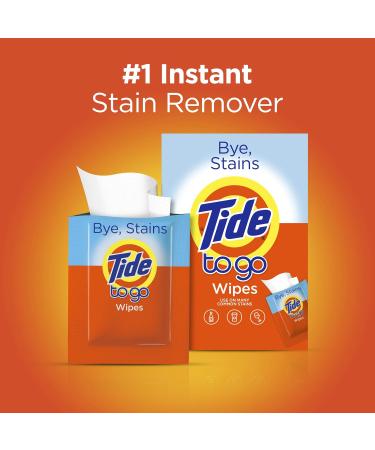 Tide To Go Stain Remover Wipes - Instant Laundry Travel Stain & Spot Remover Unscented 3 Pack (30 Wipes) - Perfect for On-the-Go - Buy Online on GoSupps.com