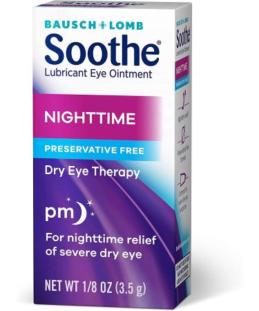 Bausch + Lomb Soothe Nighttime Dry Eye Ointment 0.12oz - Lubricant for Overnight Relief (1 Pack) - Buy Online on GoSupps.com