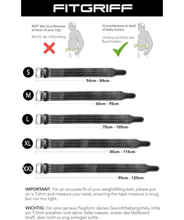 FITTEGE Leather Weight Lifting Belt - Powerlifting & Strength Training - Unisex Black L - Durable Support for Bodybuilding & Weight Lifting - Buy Online on GoSupps.com