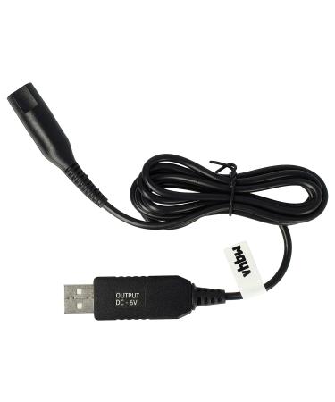 vhbw charging cable compatible with Braun Multi Grooming Kit MGK 3342 MGK 3345 MGK 3440 MGK 3441 shaver - power cable 120 cm