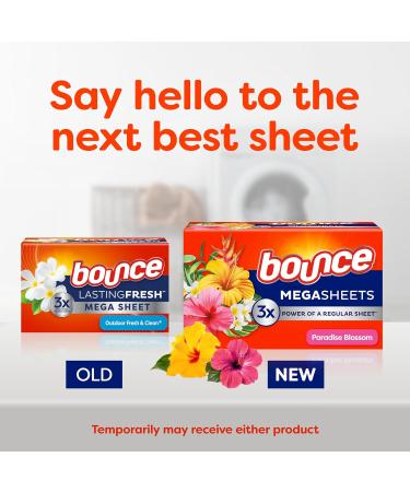 Bounce Lasting Fresh Mega Fabric Softener Dryer Sheets - 180ct Outdoor Fresh & Clean for Long Lasting Freshness - Buy Online on GoSupps.com