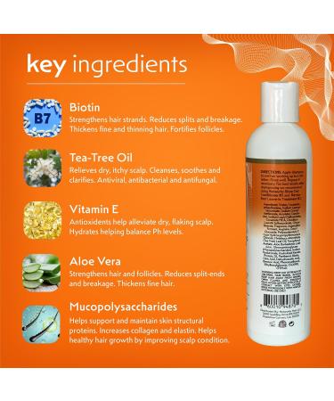 Hair & Scalp Revitalizing Shampoo with Biotin & Aloe Vera | Repairs Split Ends & Promotes Hair Growth | 8oz - Netwurks - Buy Online on GoSupps.com