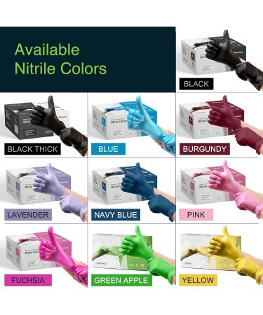 Green Nitrile Disposable Gloves - 50 Count Medium - 3 Mil - Powder & Latex Free - Surgical Grade Exam Gloves - Food Safe - Buy Online on GoSupps.com