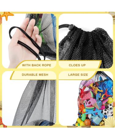 6 Pack Mesh Gear Bag - Large Drawstring Net Bag for Diving & Swimming Gear - Ideal for Sports & Beach Storage - 26.7 x 19.7 Inch - Buy Online on GoSupps.com