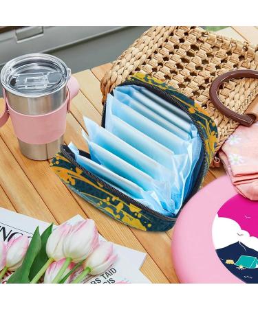 Women's Japonica Style Tampon Storage Bag | Multi-Pocket Zip Binding Bags for Menstrual Products - International Shipping - Buy Online on GoSupps.com