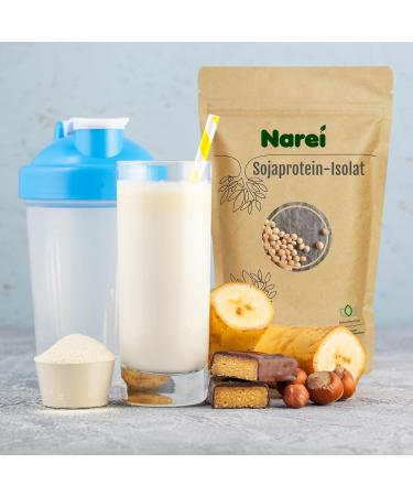 Nare Ei Soy Protein Isolate Powder - 90% Vegan Protein for Smoothies Muesli & Shakes - 850g Pack - Buy Online on GoSupps.com