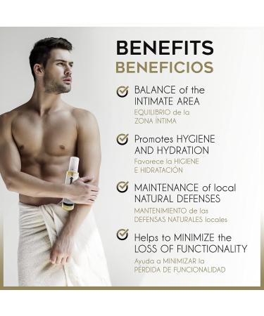 Buy Intimate Care for Men PH 4.0 Lactic Acid Aloe Vera & Essential Oils | Soothes & Moisturizes | 200 ml - Buy Online on GoSupps.com